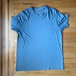Free Fly Bamboo Drifter Tee, Men's Short-sleeve T-shirt, Size Medium, Blue Steel